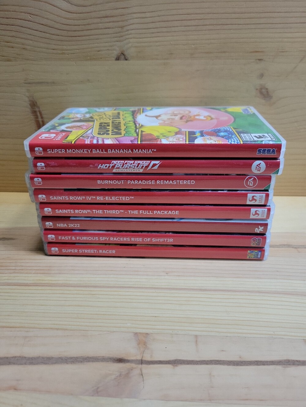 Lot of 8 Nintendo Switch CASES ONLY - NO GAMES EMPTY CASES